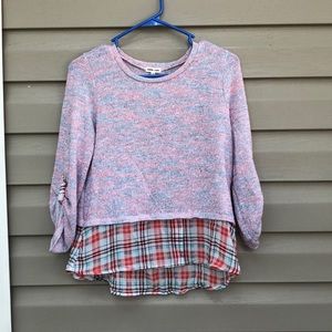 Sophia + zeke  girls double layer top  $5/25